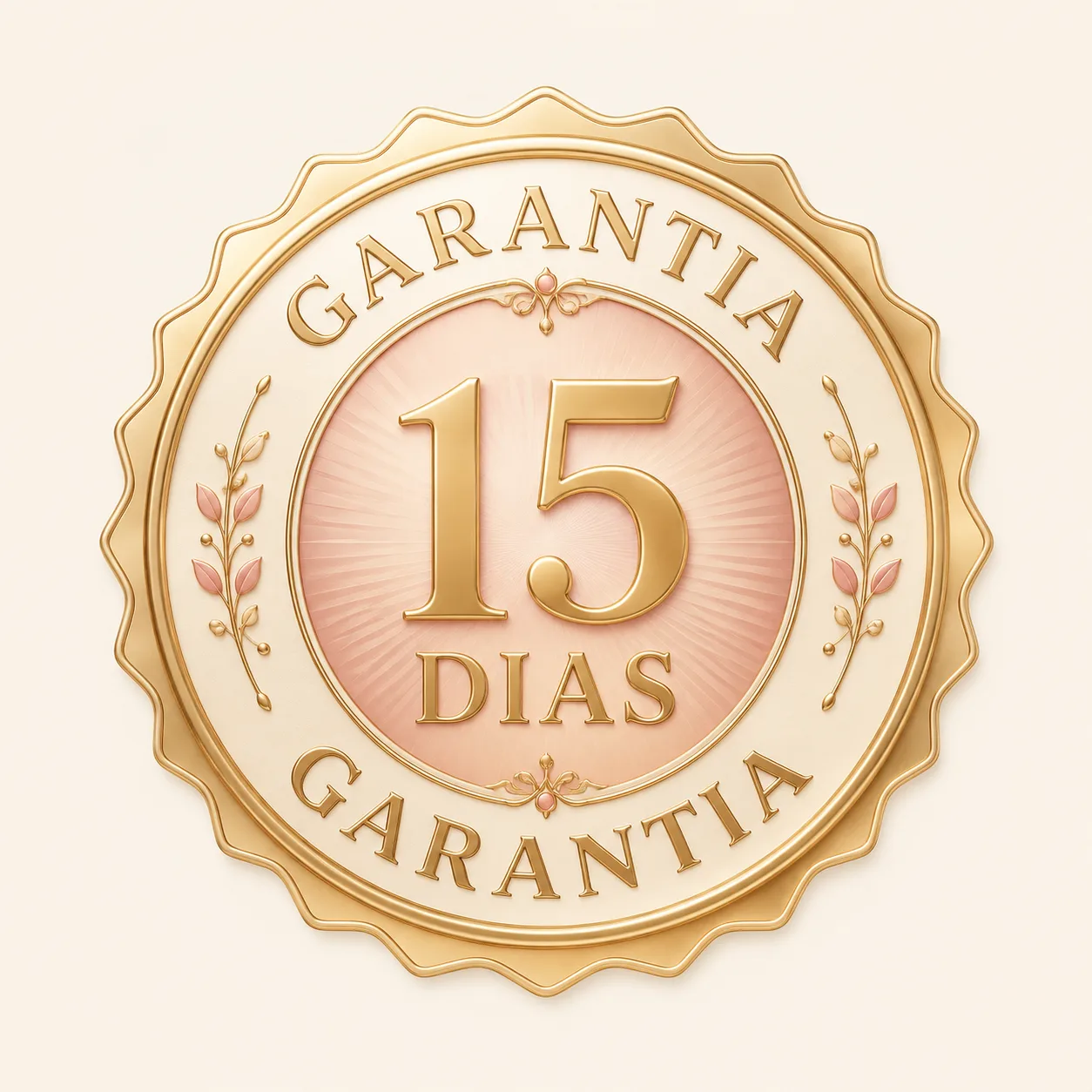 Selo de garantia de 15 dias
